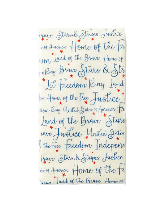 American Freedom Words Guest Napkin