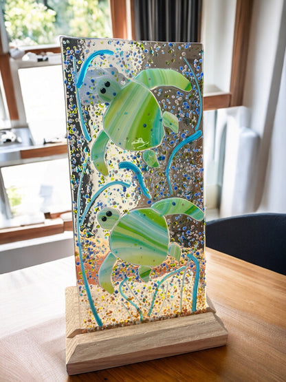 Sea Life Fused Glass 5x10 Display