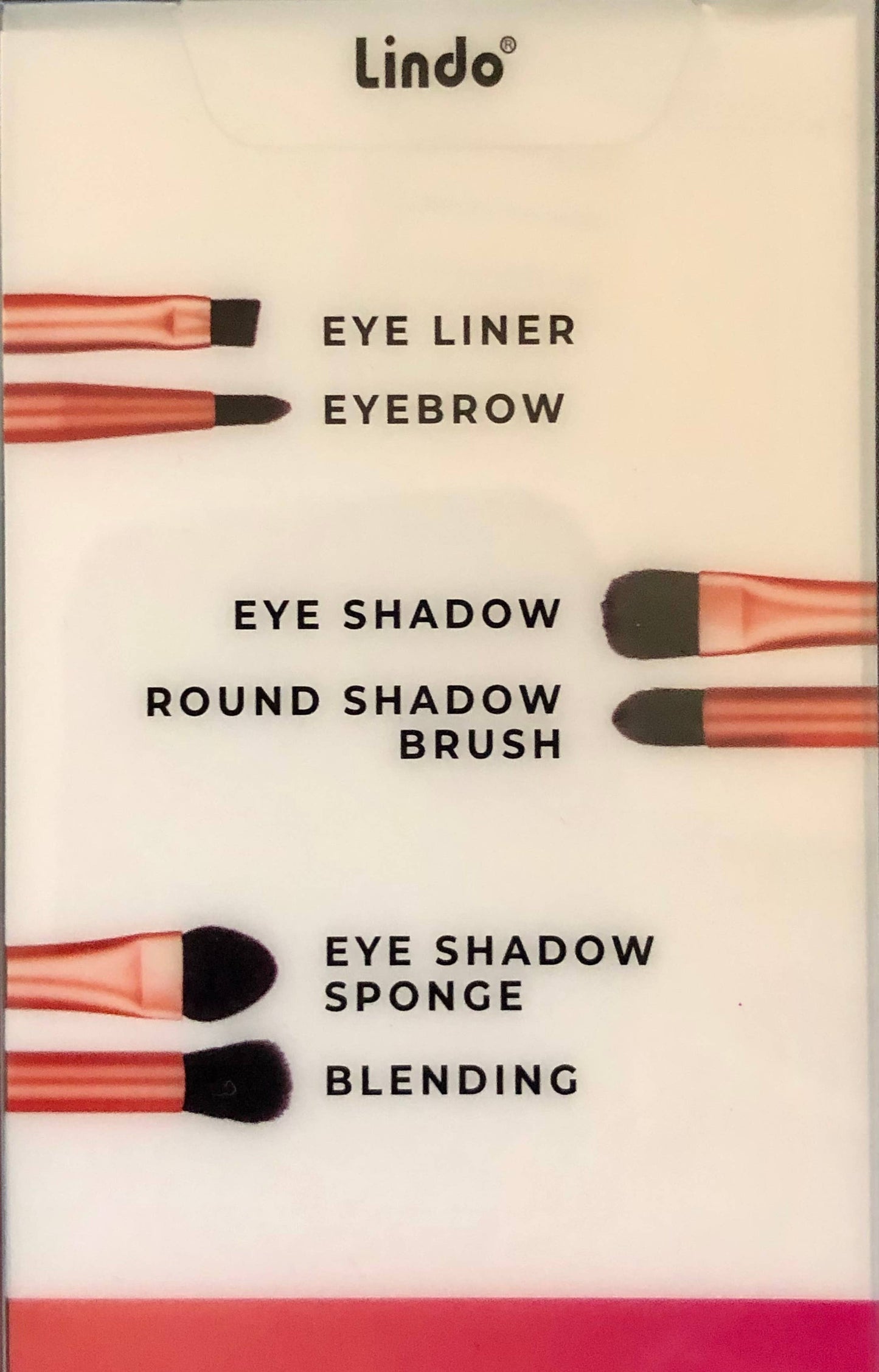 Lindo Eye Collection Dual-Ended Premium Makeup Brush Set