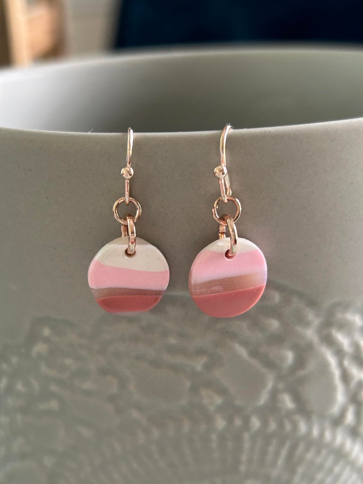Pink Sunset Polymer Clay Earring Collection