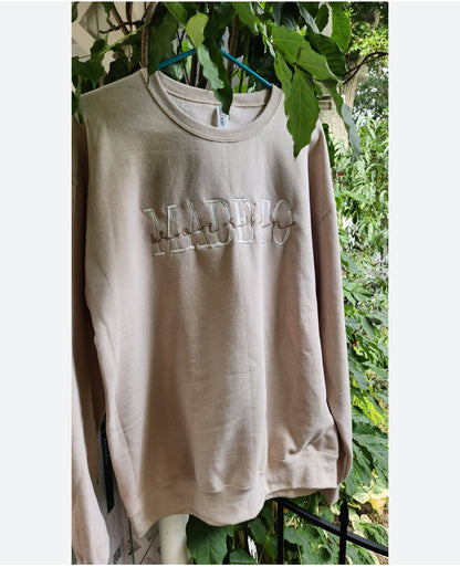 Made to Worship Embroidered Crewneck Sweater