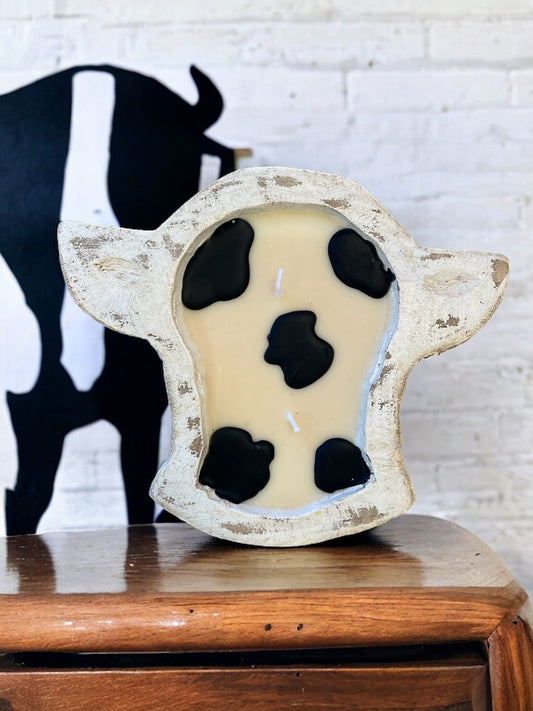 Decorative Cow Candle