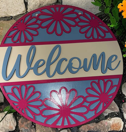 Custom Farmhouse Welcome Door Signs