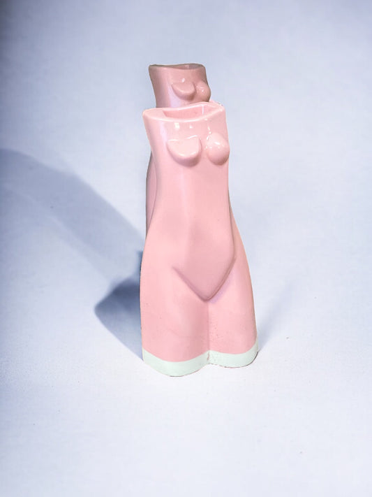Woman’s Body Vase in Light Baby Pink