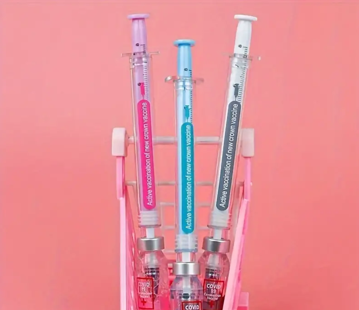 Covid Vaccine Novelty Gel Pens