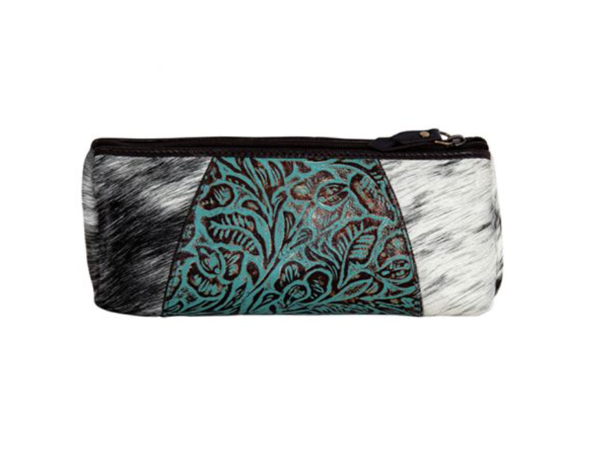 MYRA Kettle Hill Hand-Tooled Multi Pouch